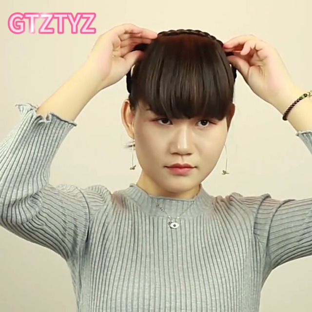 Amazon.com : GTZTYZ Braid Headband Synthetic Hair Fringe Headband